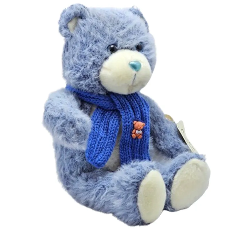 عروسک خرس پولیشی بافت سرمه ای