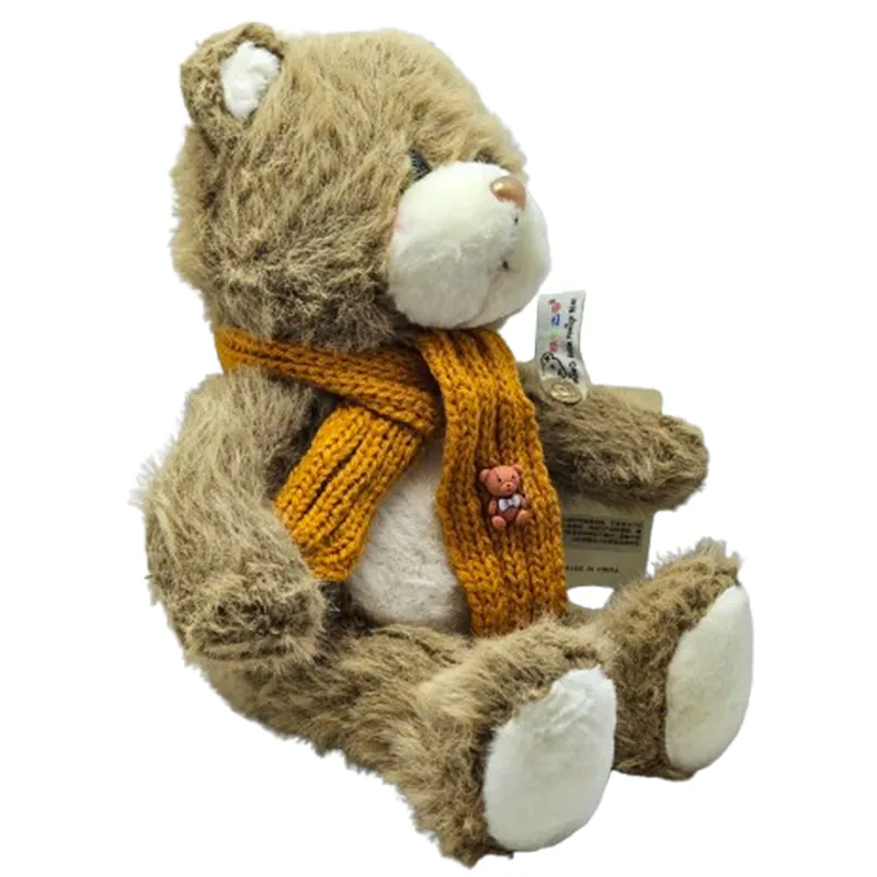 عروسک خرس پولیشی شال نارنجی
