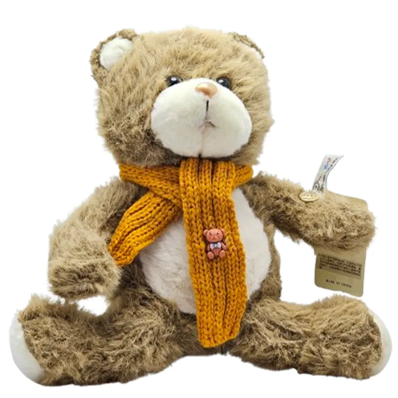 عروسک خرس پولیشی شال نارنجی