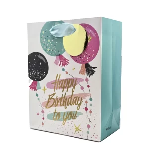 ساک دستی تولدت مبارک طرح بادکنکی