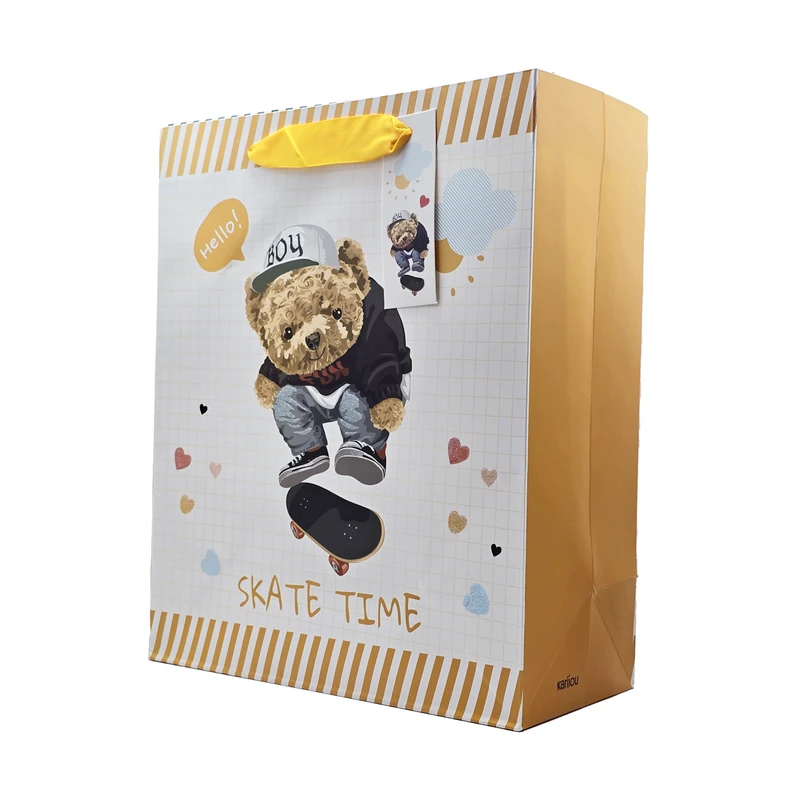 ساک دستی طرح teddy اسکیت سوار