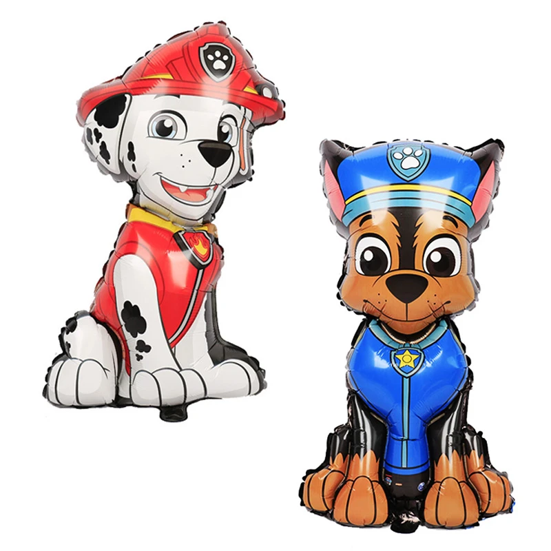 بادکنک فویلی دو عددی طرح سگ های نگهبان مدل چیس و مارشال