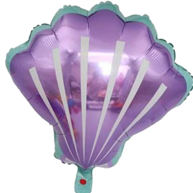 بادکنک فویلی طرح صدف بنفش