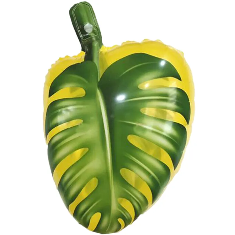 بادکنک فویلی فیگور برگ سبز و زرد
