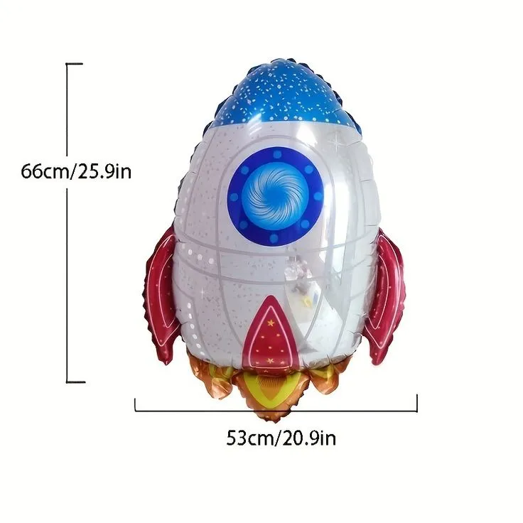 بادکنک فویلی فیگور طرح موشک