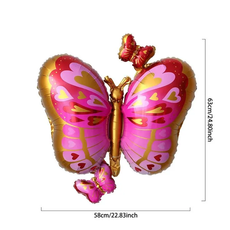 بادکنک فویلی فیگور طرح پروانه