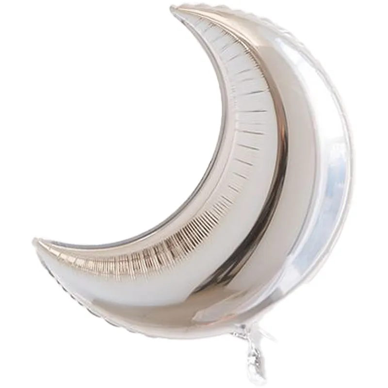 بادکنک فویلی فیگور ماه نقره ای
