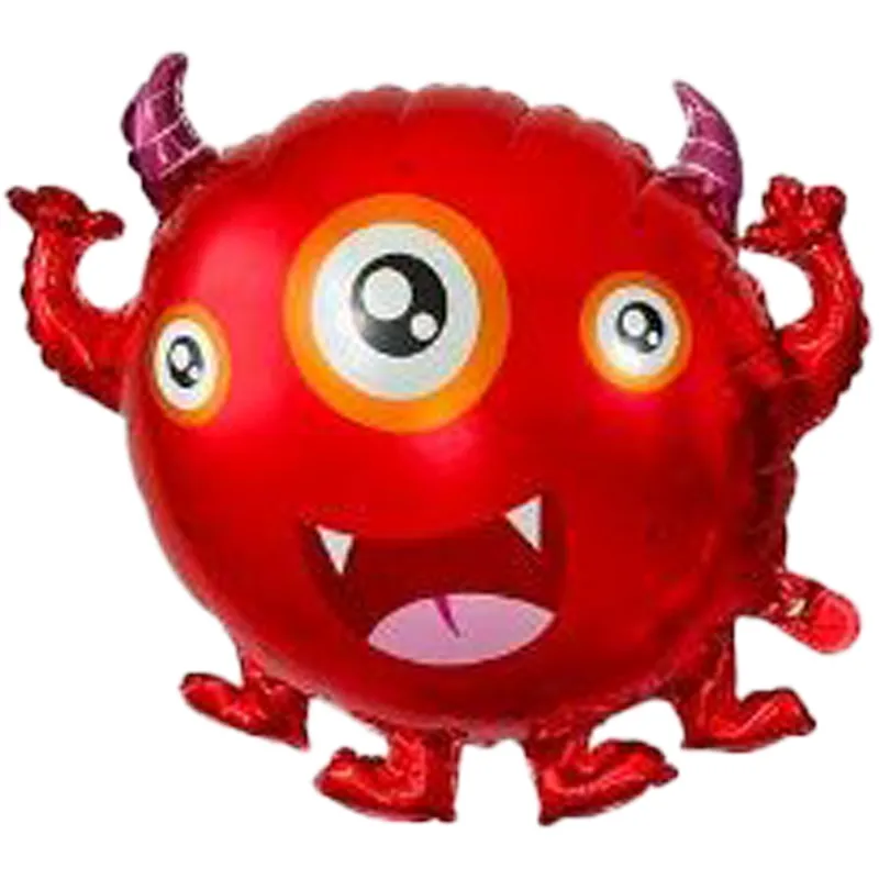 بادکنک فویلی فیگور هیولای سه چشم قرمز