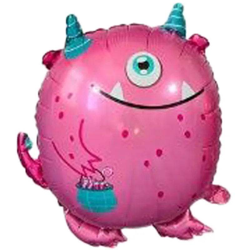 بادکنک فویلی فیگور هیولای صورتی تک چشم