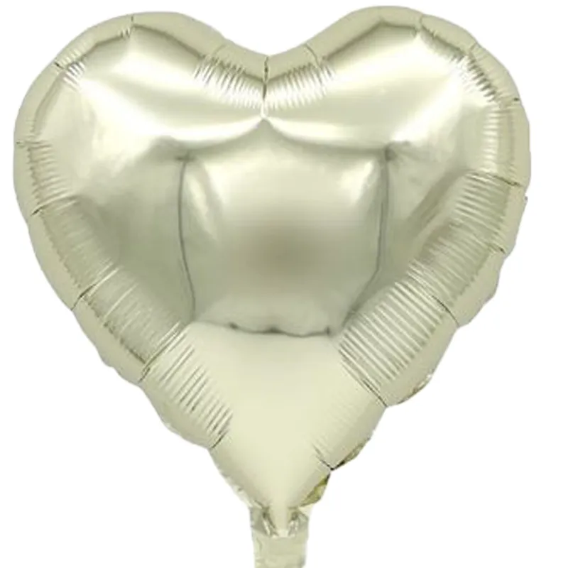 بادکنک فویلی قلب رنگ بژ