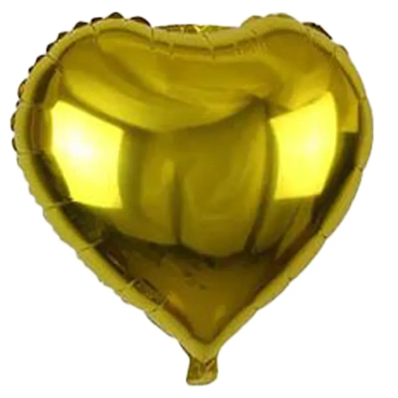 بادکنک فویلی قلب طلایی