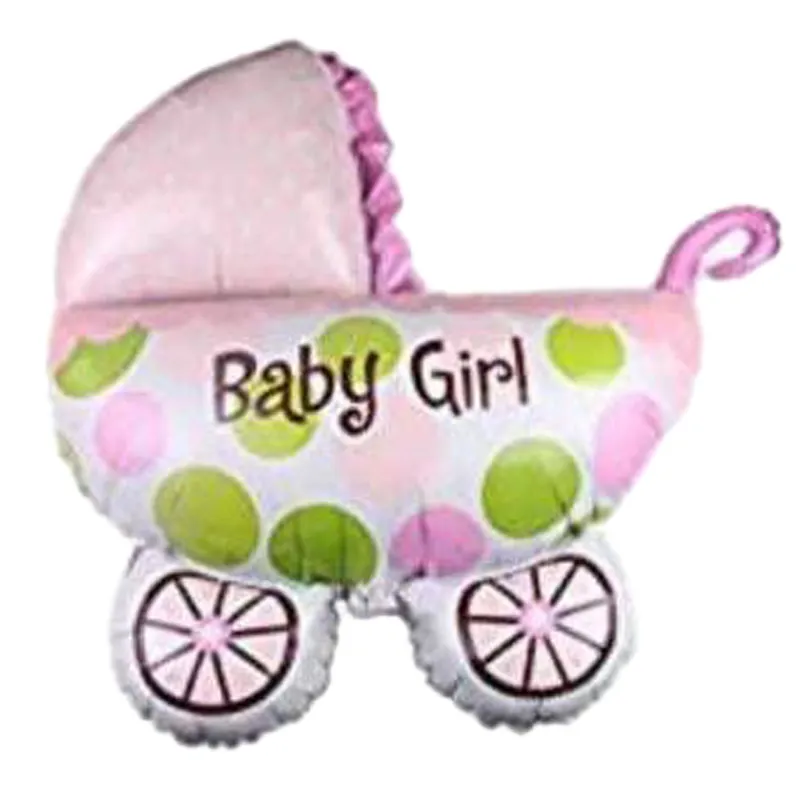 بادکنک فویلی مینی طرح کالسکه دخترانه