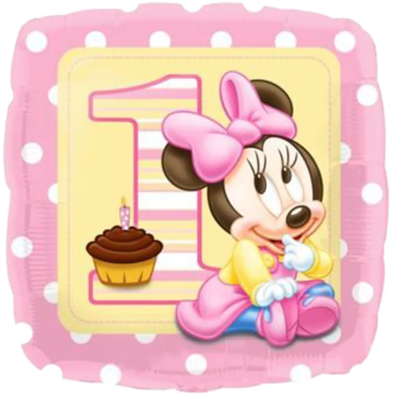 بادکنک فویلی میکی موس دخترانه - جشن یک سالگی