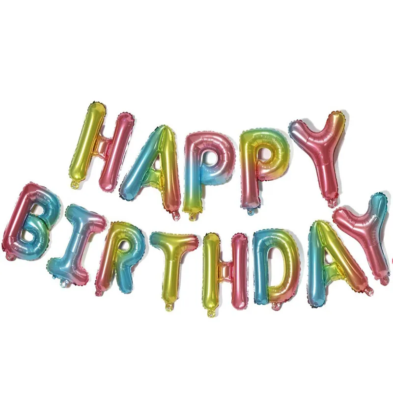 بادکنک فویلی هپی 13 تکه رنگی