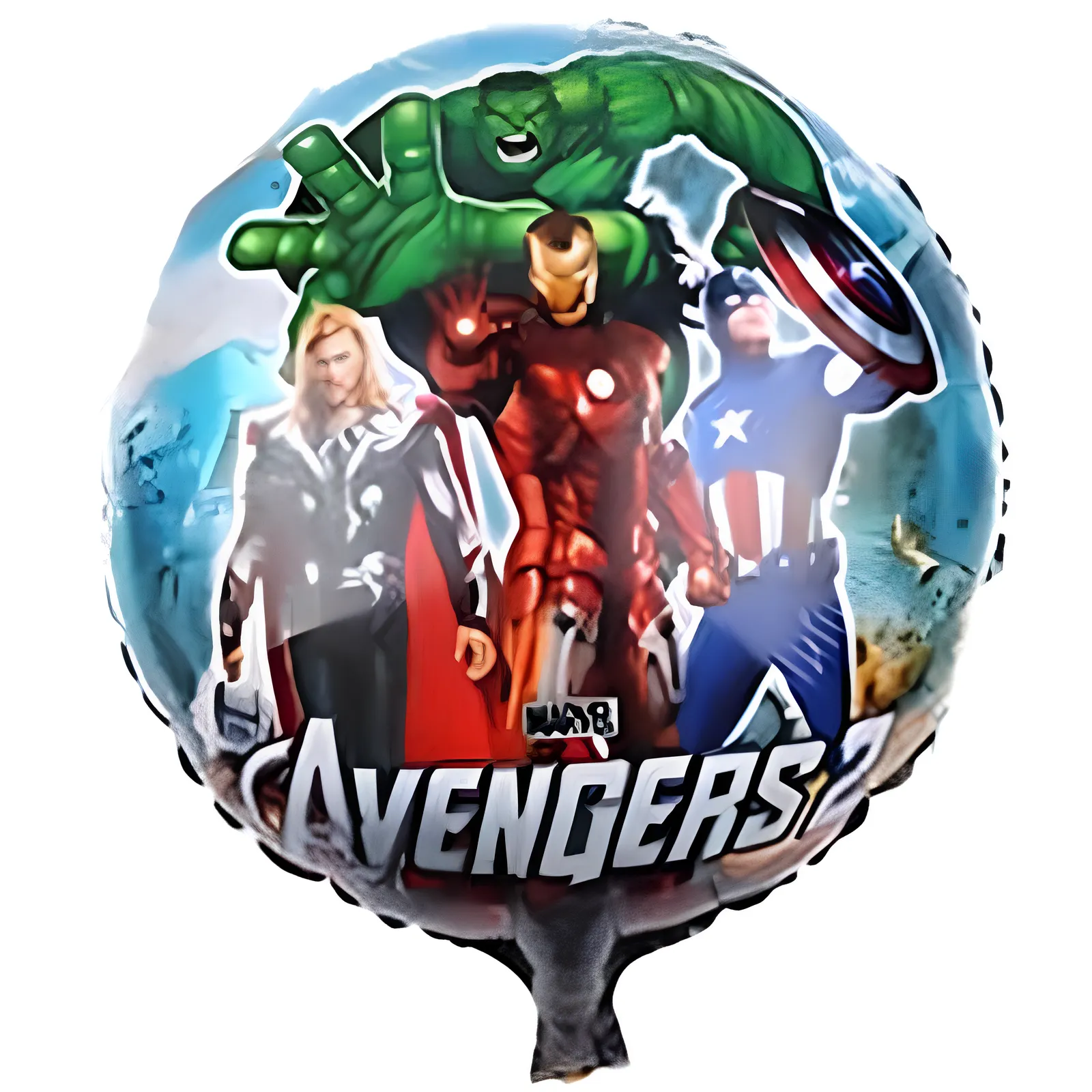 بادکنک فویلی گرد طرح اونجرز(avengers)