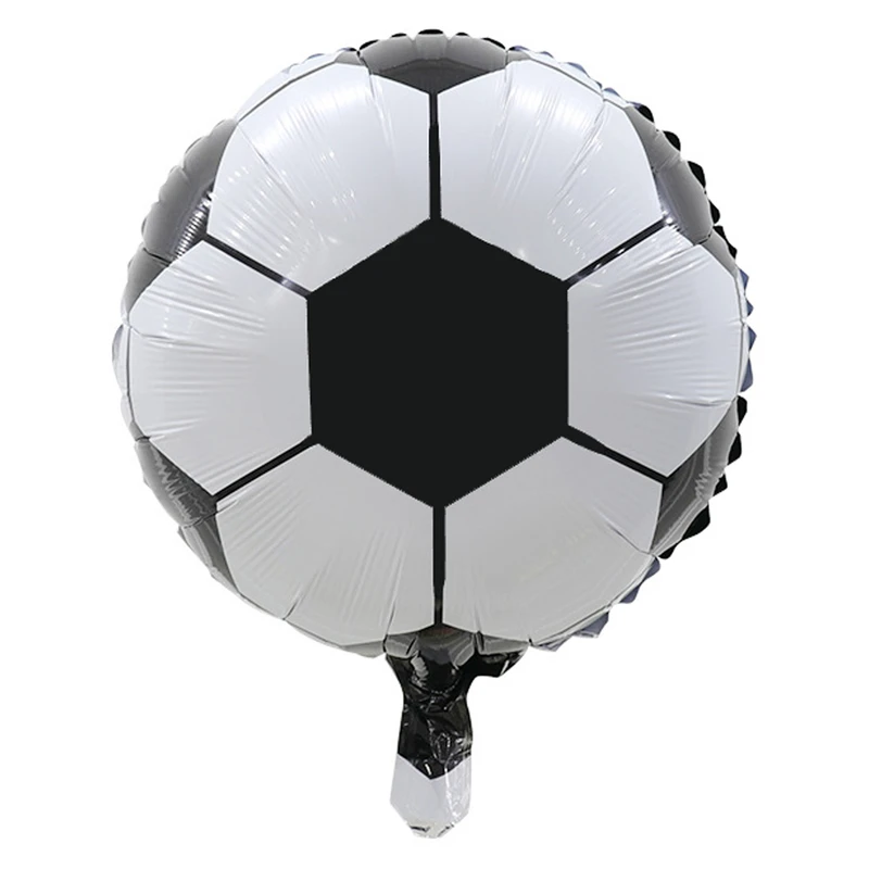 بادکنک فویلی گرد طرح توپ فوتبال