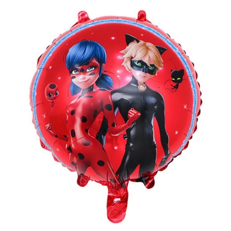 بادکنک فویلی گرد طرح دختر کفش دوزکی