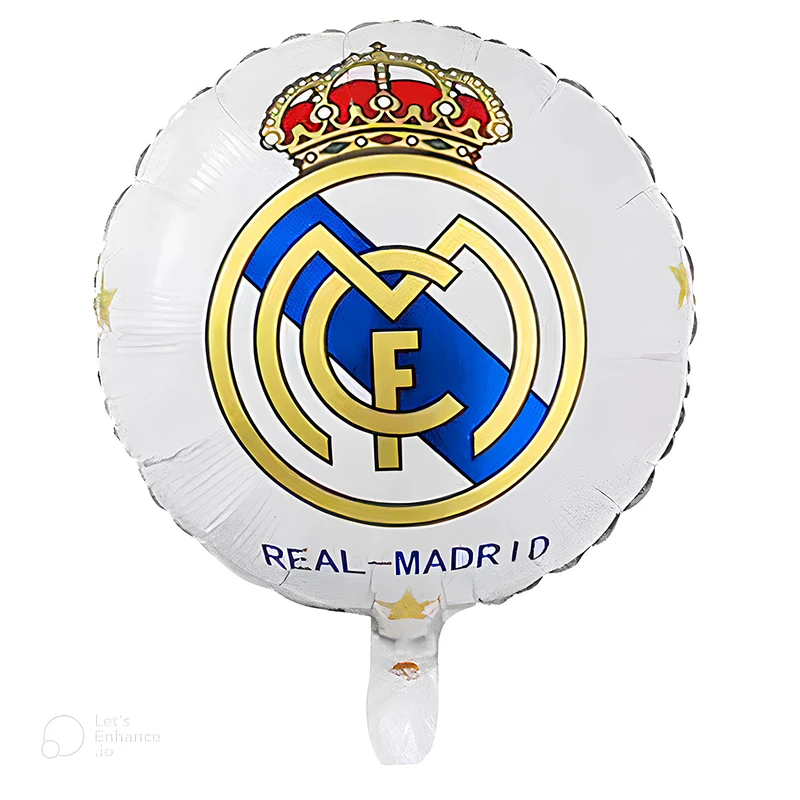 بادکنک فویلی گرد طرح رئال مادرید