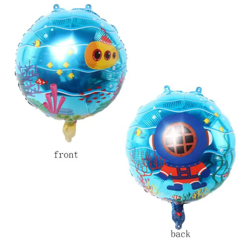 بادکنک فویلی گرد طرح غواص(محصول تک عددی)