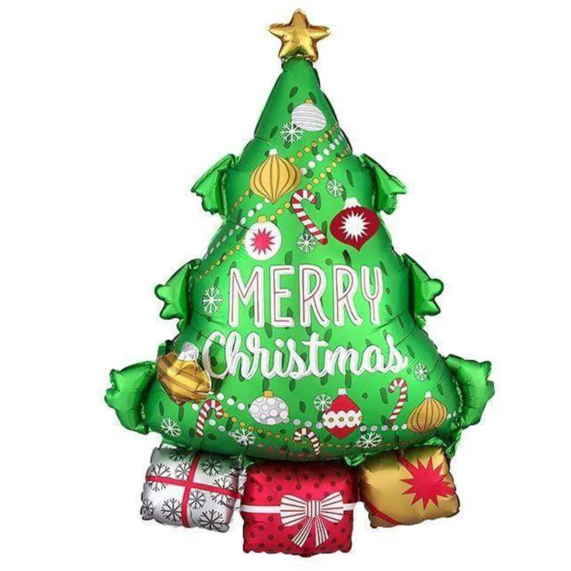 بادکنک فویلی درخت سبز کریسمس