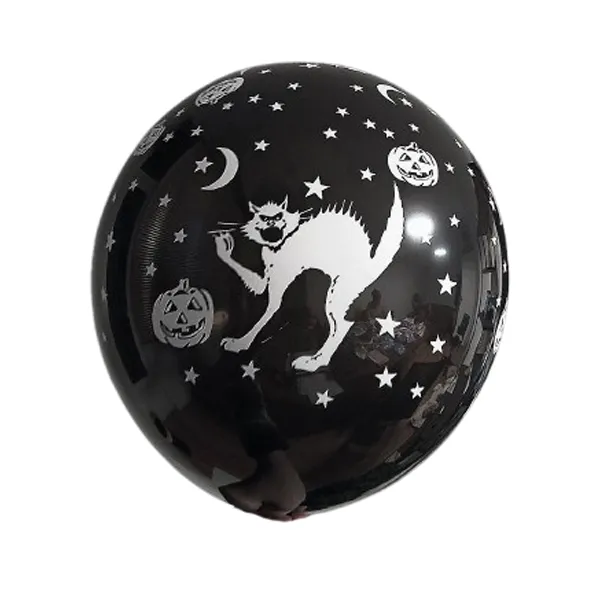 بادکنک لاتکس هالووین طرح گربه