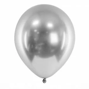 بادکنک لاتکس کروم 16 اینچ نقره ای