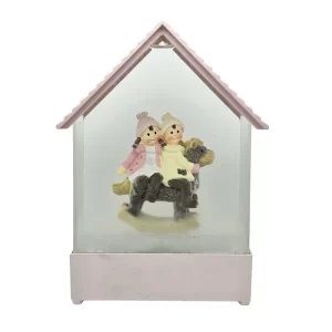 گوی موزیکال لاکچری چراغدار طرح خانم و آقا