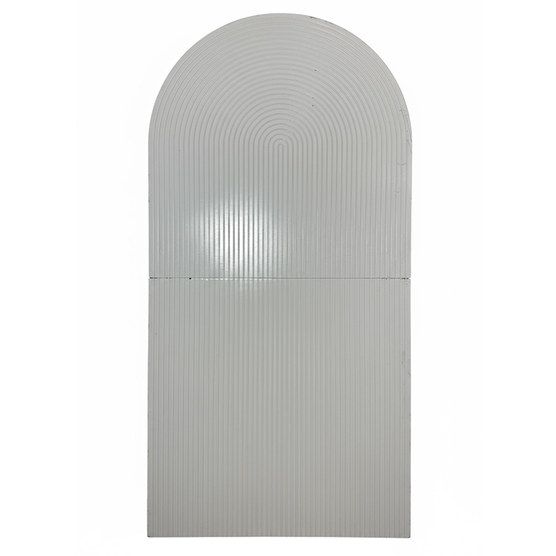 بک گراند چوبی هلالی شیاردار شیری