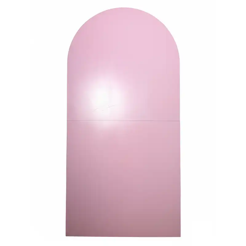 بک گراند چوبی هلالی صورتی