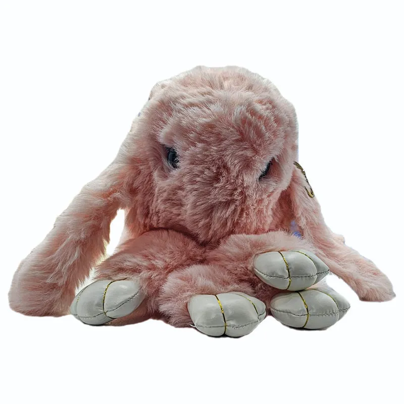 عروسک کیفی خرگوشی گلبهی